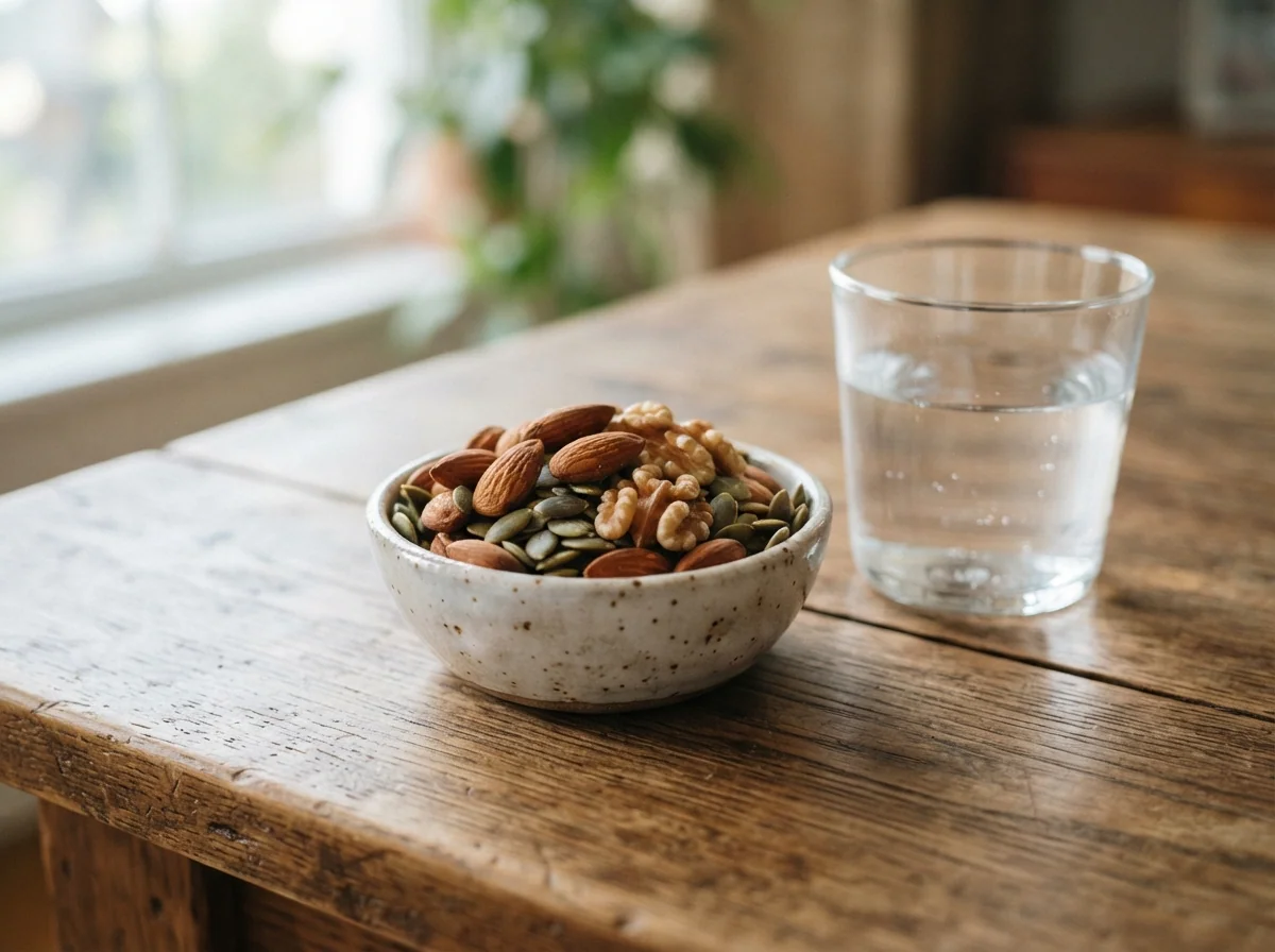 Vitaminer och mineralämnen i skål